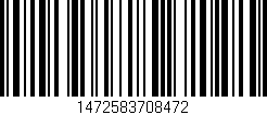 Código de barras (EAN, GTIN, SKU, ISBN): '1472583708472'