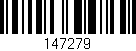 Código de barras (EAN, GTIN, SKU, ISBN): '147279'