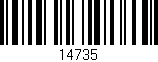Código de barras (EAN, GTIN, SKU, ISBN): '14735'