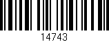 Código de barras (EAN, GTIN, SKU, ISBN): '14743'