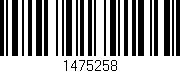 Código de barras (EAN, GTIN, SKU, ISBN): '1475258'