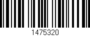 Código de barras (EAN, GTIN, SKU, ISBN): '1475320'