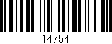 Código de barras (EAN, GTIN, SKU, ISBN): '14754'