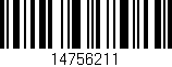 Código de barras (EAN, GTIN, SKU, ISBN): '14756211'
