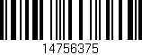 Código de barras (EAN, GTIN, SKU, ISBN): '14756375'