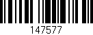 Código de barras (EAN, GTIN, SKU, ISBN): '147577'