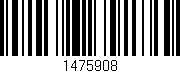 Código de barras (EAN, GTIN, SKU, ISBN): '1475908'