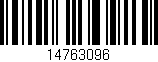 Código de barras (EAN, GTIN, SKU, ISBN): '14763096'