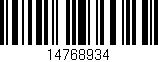 Código de barras (EAN, GTIN, SKU, ISBN): '14768934'