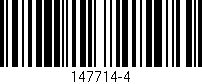 Código de barras (EAN, GTIN, SKU, ISBN): '147714-4'