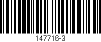 Código de barras (EAN, GTIN, SKU, ISBN): '147716-3'
