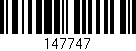 Código de barras (EAN, GTIN, SKU, ISBN): '147747'