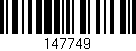 Código de barras (EAN, GTIN, SKU, ISBN): '147749'