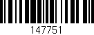 Código de barras (EAN, GTIN, SKU, ISBN): '147751'