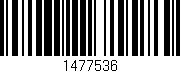 Código de barras (EAN, GTIN, SKU, ISBN): '1477536'