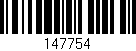 Código de barras (EAN, GTIN, SKU, ISBN): '147754'