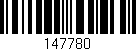 Código de barras (EAN, GTIN, SKU, ISBN): '147780'
