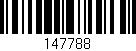 Código de barras (EAN, GTIN, SKU, ISBN): '147788'