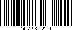 Código de barras (EAN, GTIN, SKU, ISBN): '1477896322179'