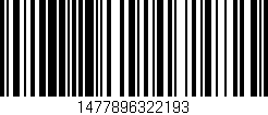 Código de barras (EAN, GTIN, SKU, ISBN): '1477896322193'