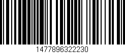 Código de barras (EAN, GTIN, SKU, ISBN): '1477896322230'