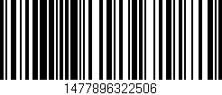 Código de barras (EAN, GTIN, SKU, ISBN): '1477896322506'