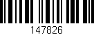 Código de barras (EAN, GTIN, SKU, ISBN): '147826'