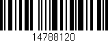 Código de barras (EAN, GTIN, SKU, ISBN): '14788120'