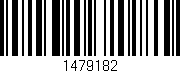 Código de barras (EAN, GTIN, SKU, ISBN): '1479182'