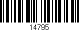 Código de barras (EAN, GTIN, SKU, ISBN): '14795'