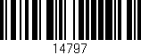 Código de barras (EAN, GTIN, SKU, ISBN): '14797'