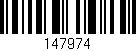 Código de barras (EAN, GTIN, SKU, ISBN): '147974'