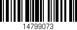 Código de barras (EAN, GTIN, SKU, ISBN): '14799073'