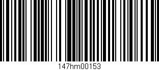 Código de barras (EAN, GTIN, SKU, ISBN): '147hm00153'