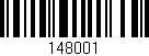 Código de barras (EAN, GTIN, SKU, ISBN): '148001'
