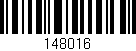 Código de barras (EAN, GTIN, SKU, ISBN): '148016'