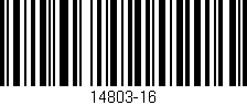 Código de barras (EAN, GTIN, SKU, ISBN): '14803-16'