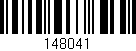 Código de barras (EAN, GTIN, SKU, ISBN): '148041'