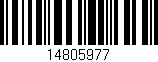 Código de barras (EAN, GTIN, SKU, ISBN): '14805977'