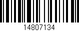Código de barras (EAN, GTIN, SKU, ISBN): '14807134'