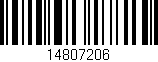 Código de barras (EAN, GTIN, SKU, ISBN): '14807206'