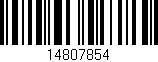Código de barras (EAN, GTIN, SKU, ISBN): '14807854'