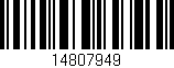 Código de barras (EAN, GTIN, SKU, ISBN): '14807949'