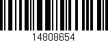 Código de barras (EAN, GTIN, SKU, ISBN): '14808654'