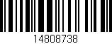 Código de barras (EAN, GTIN, SKU, ISBN): '14808738'
