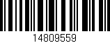 Código de barras (EAN, GTIN, SKU, ISBN): '14809559'