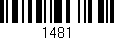 Código de barras (EAN, GTIN, SKU, ISBN): '1481'
