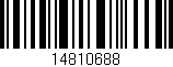 Código de barras (EAN, GTIN, SKU, ISBN): '14810688'