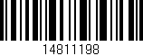 Código de barras (EAN, GTIN, SKU, ISBN): '14811198'