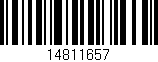 Código de barras (EAN, GTIN, SKU, ISBN): '14811657'